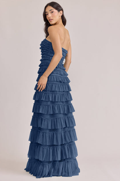 Summer Tulle Dress | Made To Order | Romantic Blue