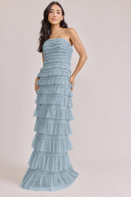 Summer Tulle Dress | Made To Order | Sky Blue
