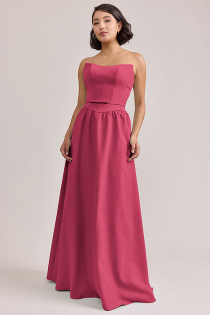 Sutton Crepe Dress | Made To Order | Berry