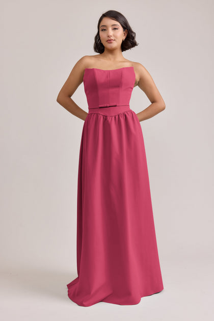 Sutton Crepe Dress | Made To Order | Berry
