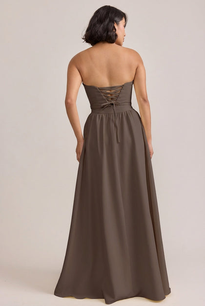 Sutton Crepe Dress | Made To Order | Espresso