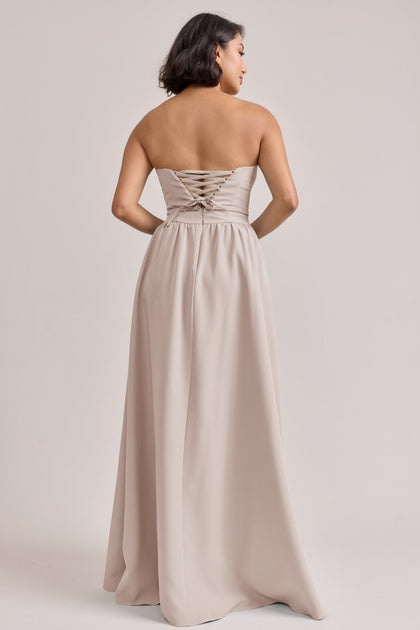 Sutton Crepe Dress | Made To Order | Gold Champagne