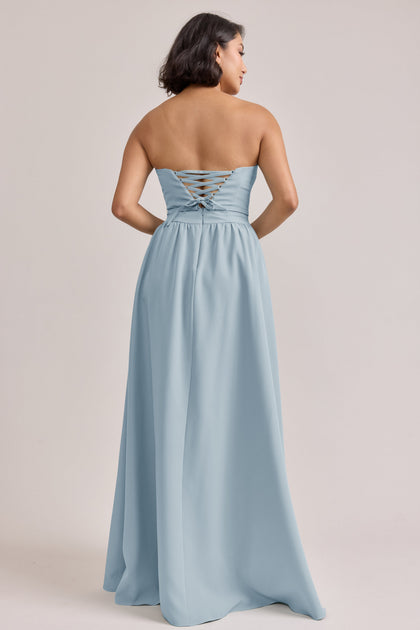 Sutton Crepe Dress | Made To Order | Light Blue