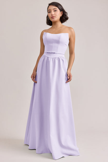Sutton Crepe Dress | Made To Order | Light Lavender