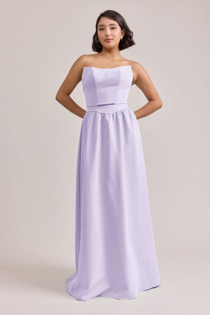 Sutton Crepe Dress | Made To Order | Light Lavender