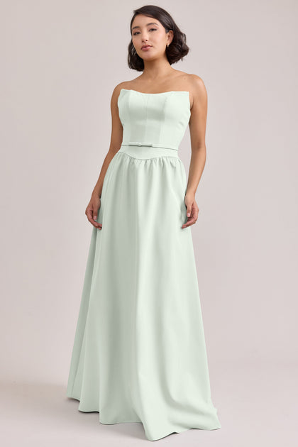 Sutton Crepe Dress | Made To Order | Pistachio
