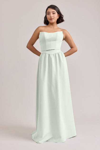Sutton Crepe Dress | Made To Order | Pistachio