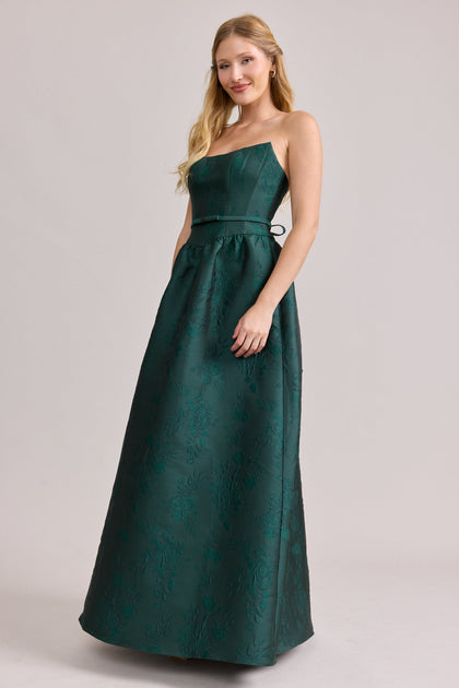 Sutton Jacquard Dress | Made To Order | Classic Emerald