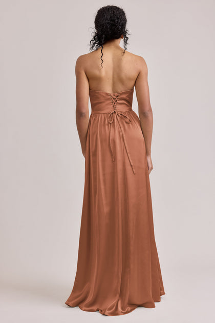 Sydney Satin Dress | Made To Order | Copper