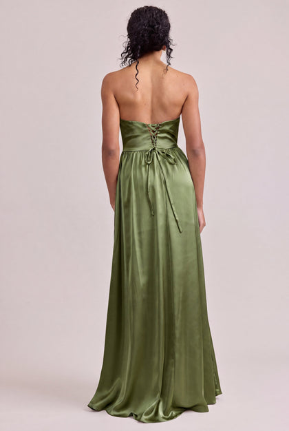 Sydney Satin Dress | Made To Order | Fern
