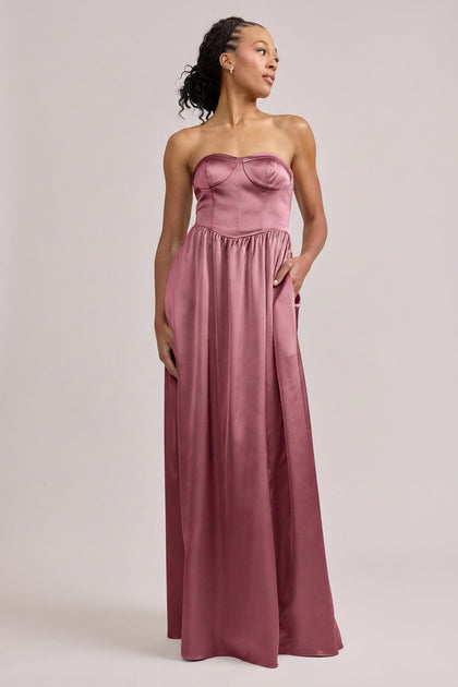 Sydney Satin Dress | Made To Order | Raspberry
