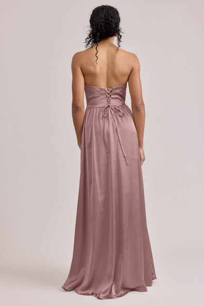 Sydney Satin Dress | Made To Order | Rose Quartz