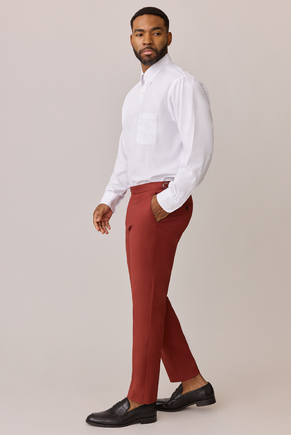 Terracotta Rust Pants | Modern