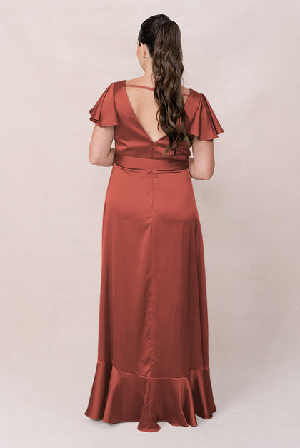 Thalia Satin Dress | Made To Order | Cinnamon Rose