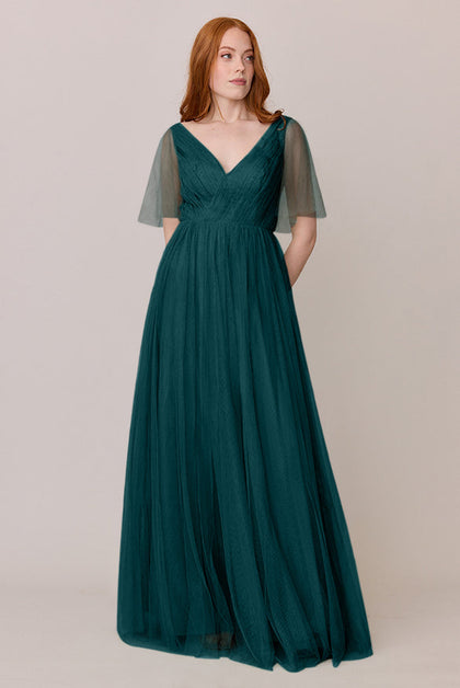 Thea Tulle Dress | Made To Order | Classic Emerald