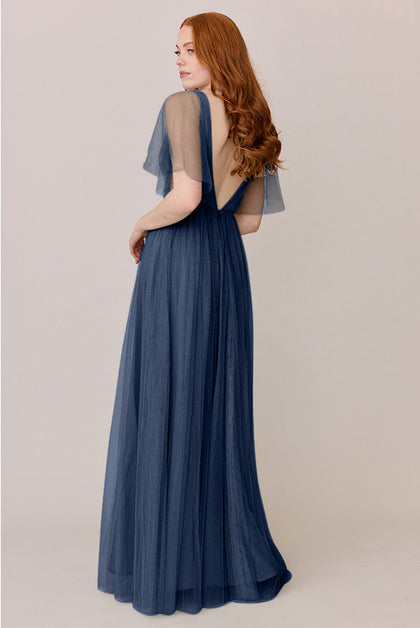 Thea Tulle Dress | Made To Order | Navy