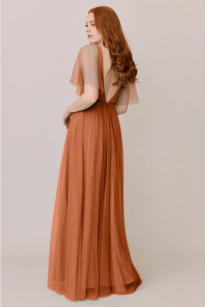 Thea Tulle Dress | Made To Order | Rust