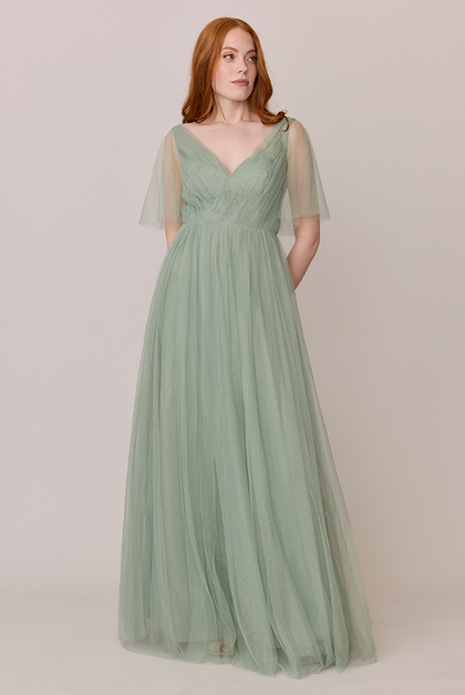 Thea Tulle Dress | Made To Order | Sage