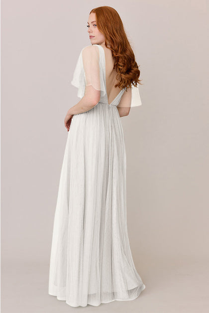 Thea Tulle Dress | Made To Order | White Pearl