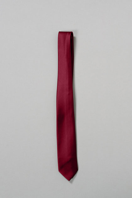 Satin Tie | Made To Order | Berry