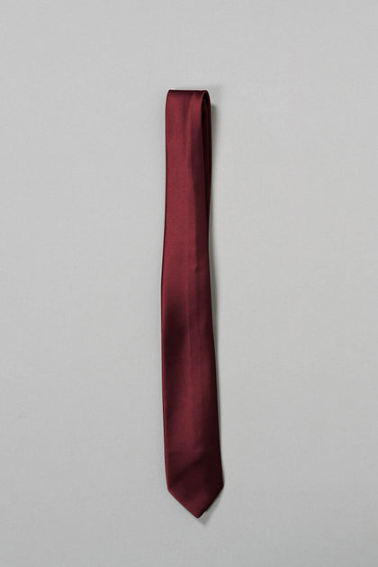 Satin Tie | Made To Order | Cabernet