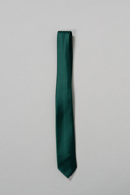 Satin Tie | Made To Order | Emerald