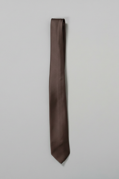 Satin Tie | Made To Order | Espresso