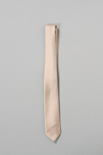 Satin Tie | Made To Order | Gold Champagne