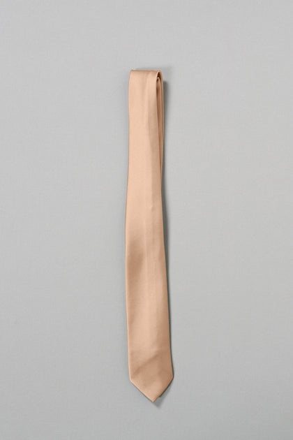 Satin Tie | Made To Order | Honey Beige