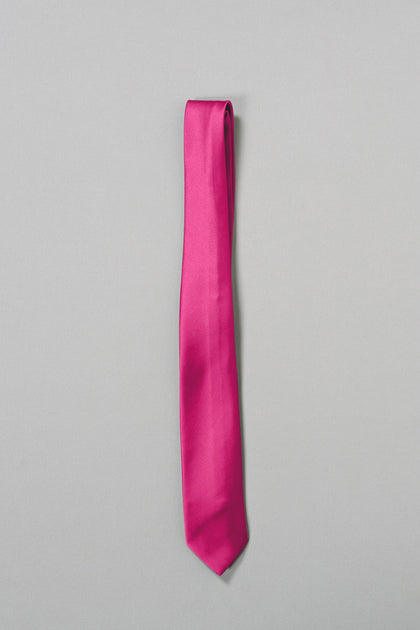 Satin Tie | Made To Order | Malibu Pink