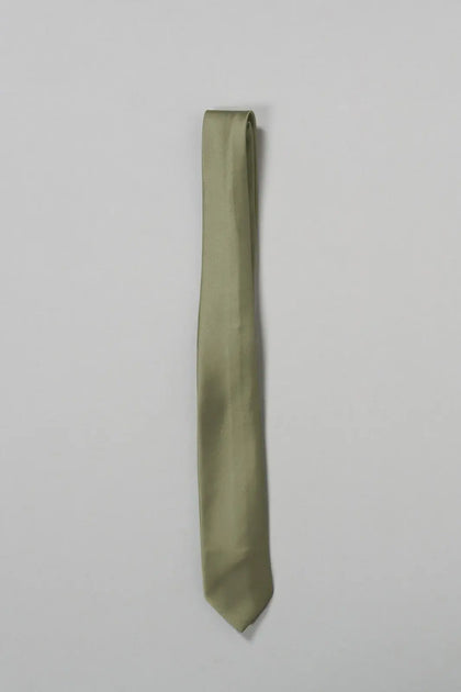 Satin Tie | Moss