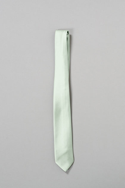 Satin Tie | Made To Order | Pistachio