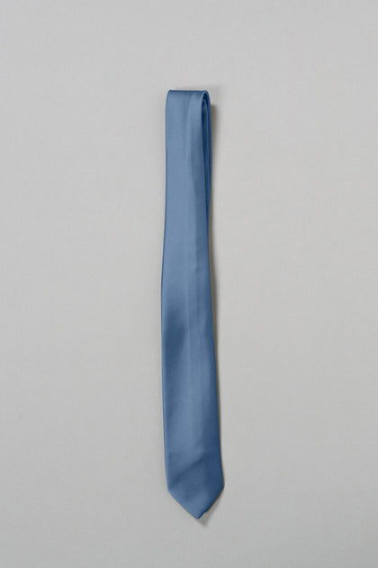 Satin Tie | Made To Order | Romantic Blue