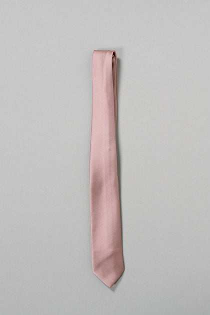 Satin Tie | Made To Order | Rose Quartz