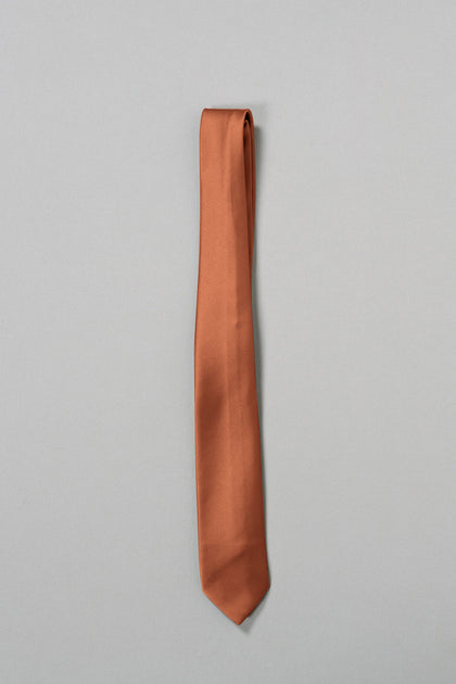 Satin Tie | Rust