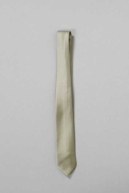 Satin Tie | Silver Sage