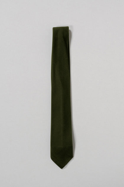 Velvet Tie | Made To Order | Olive