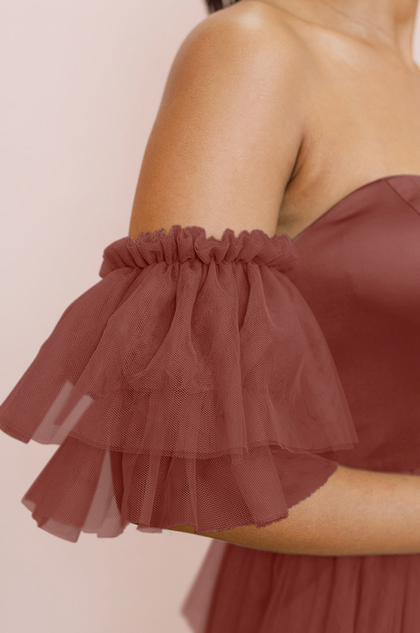 Tulle Tiered Poof Sleeves | Made To Order | Cinnamon Rose