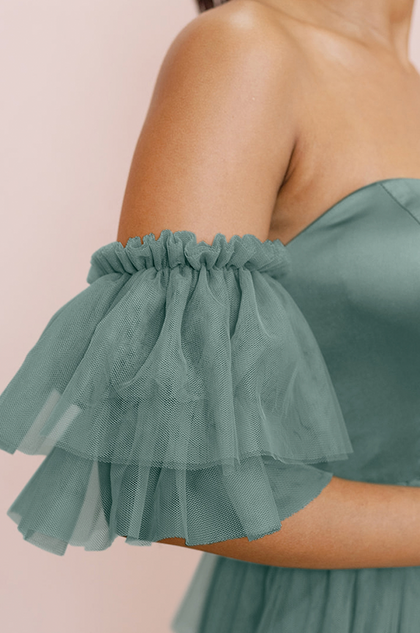 Tulle Tiered Poof Sleeves | Made To Order | Rosemary