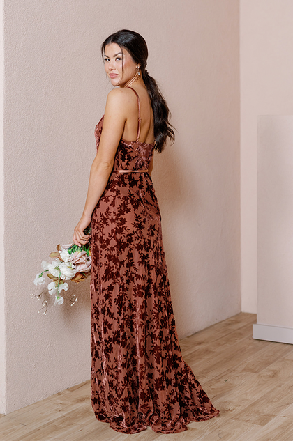 Model: Audra; Size: S; Color: Terracotta