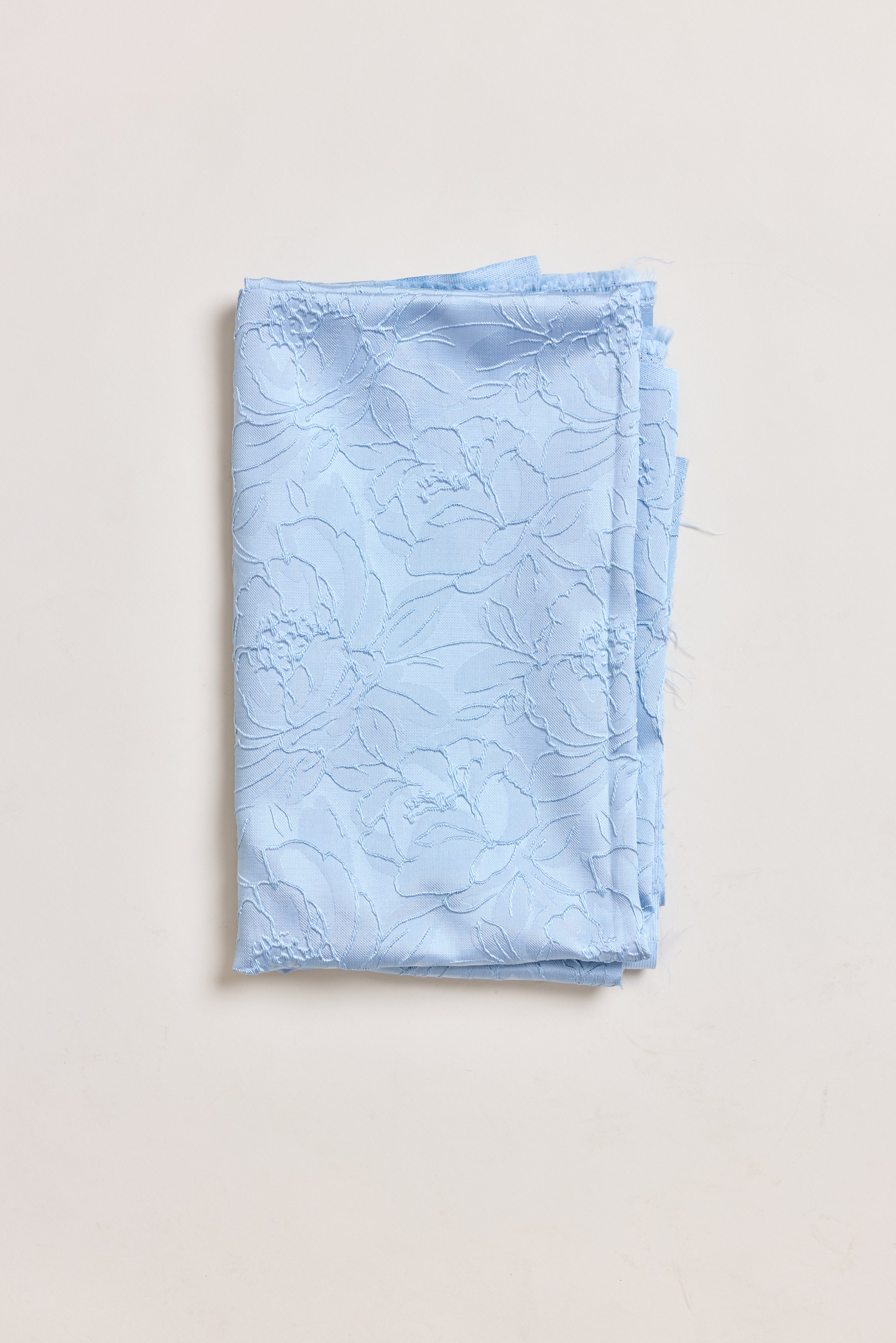 Tonal Jacquard Fabric by the Yard | Blue Hydrangea