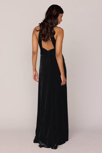 Tori Velvet Dress | Made To Order | Black