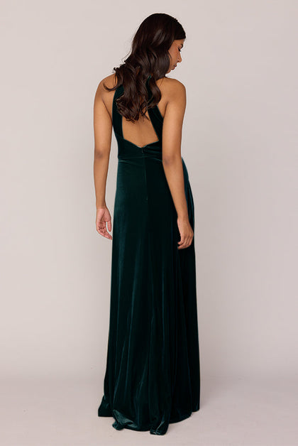 Tori Velvet Dress | Made To Order | Classic Emerald