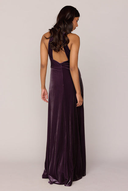 Tori Velvet Dress | Made To Order | Purple