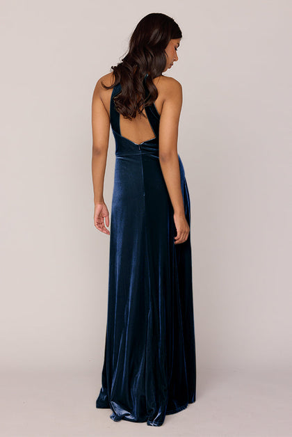 Tori Velvet Dress | Made To Order | Royal Blue