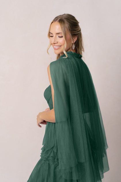 Tulle Cape | Made To Order | Greenery