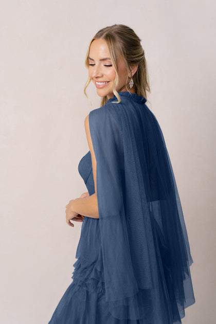 Tulle Cape | Made To Order | Romantic Blue