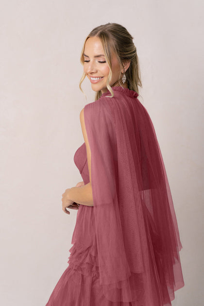Tulle Cape | Made To Order | Rosewood