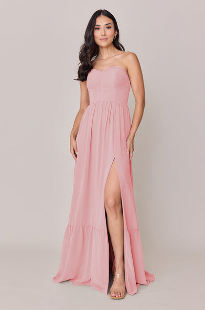 Valentina Chiffon Dress | Made To Order | Blushing Bride