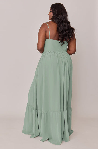 Valentina Chiffon Dress | Made To Order | Sage